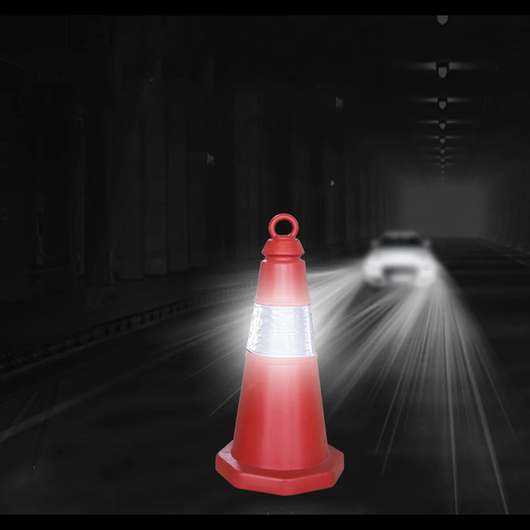 Customized Cheap PE Lifting Ring Sign Barrel Anti-Collision Advertising Reflective Road Cone
