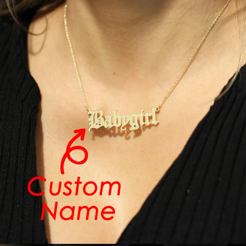 Customized Stainless Steel Name 
