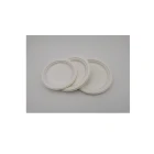 Packaging Pulp 6" Disposable Packaging Sugar Cane Pulp Bagasse Ribbed Plate Compostable Tableware Bagasse Trays