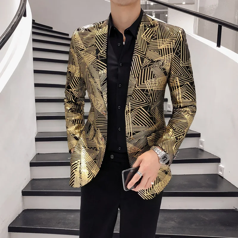 Haotao-traje De Negocios Dorado Para Hombre,Abrigo Grande,Moda - Buy  Esmoquin Trajes Chaquetas Para Los Hombres A Medida Chaqueta,Traje Para  Hombres Slim Bordado Marina Traje,Elegante Hombre Novio Para Hombre Traje  De Chaqueta De