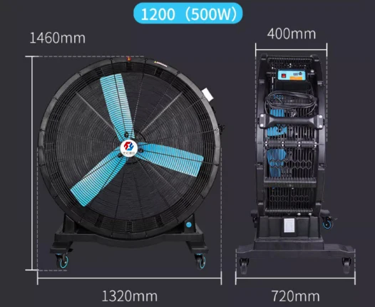 Fashion Drum Fan, 40-58'', 380V, 28000-42000m3 - detail 14