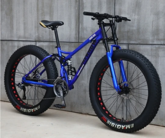stock bicycle 26 inch 21/24/27 speed double disc brake fat bike/ Popular fat tire snow bicycle/ big tire mountain cycle