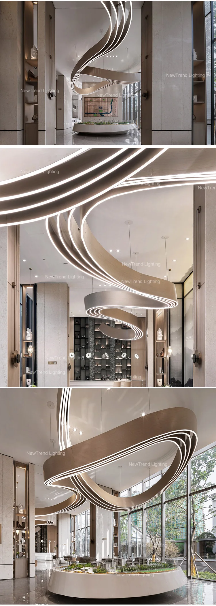 CPL-219 Luxury Indoor Decoration Fixtures Hotel Lobby Wedding Hall Banquet Ceiling Hanging Custom Chandelier supplier