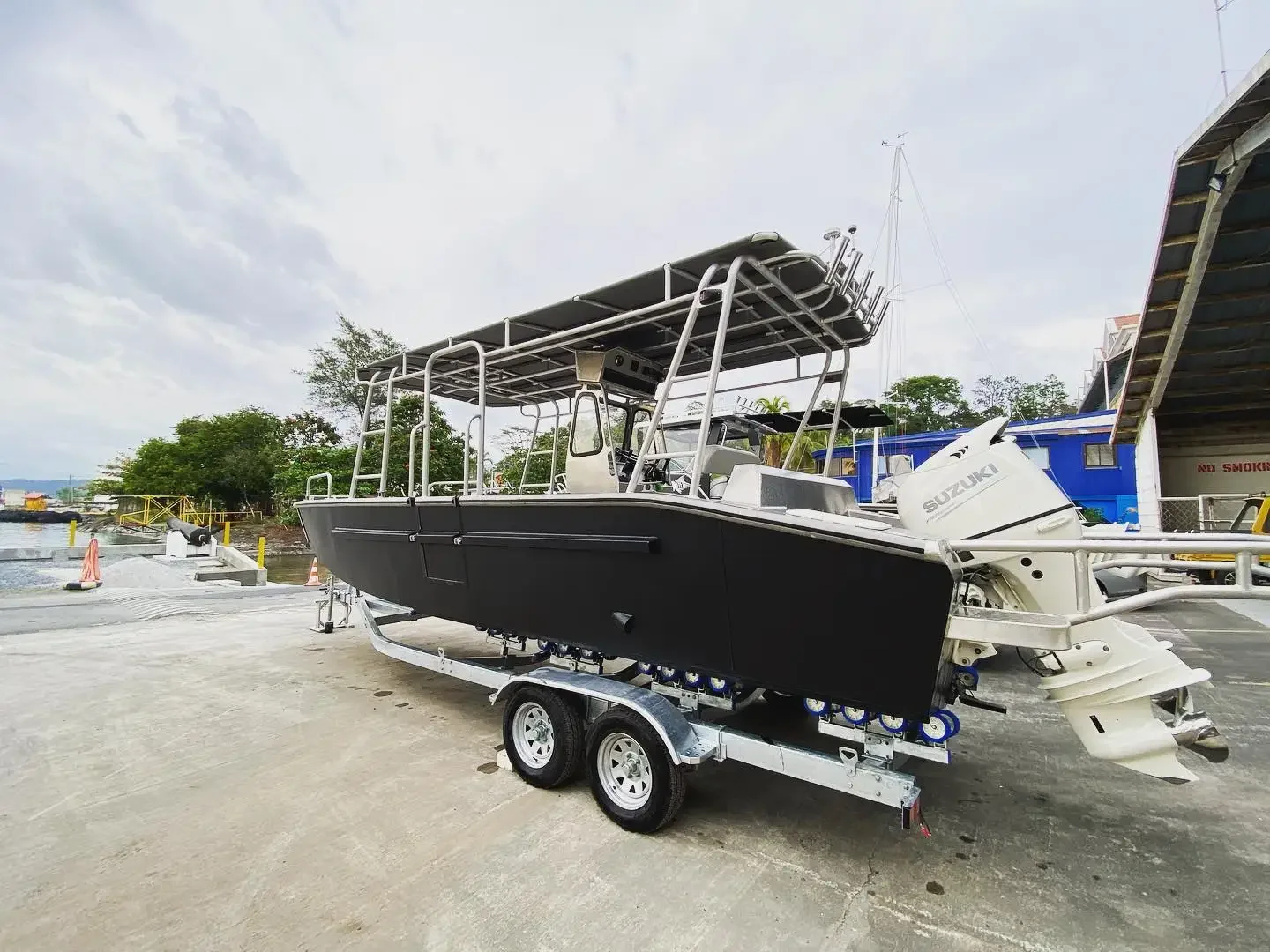 27ft Aluminum Center Console Landing Craft Barge Boats For Fishing