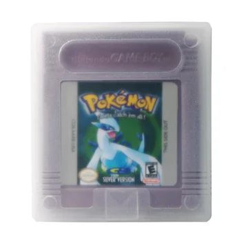 Retro video hot selling game pokemon silver version for GBC For Gameboy Color Advance SP