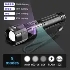 High Torch Light Pocket USB Rechargeable High Lumen Super Bright Tactical LED Torch Flashlight Light