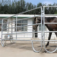 12Ft Portable Heavy Duty Galvanized Metal Round Pen Cattle Corral Livestock Farm Horse Yard Fence Panels