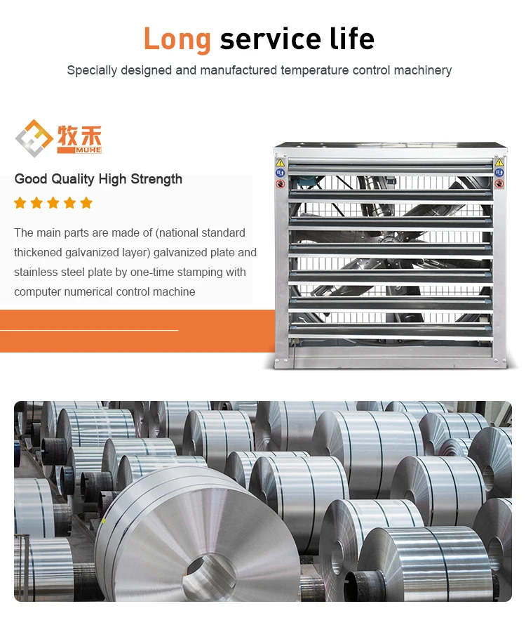 House Axial Flow Fan, 1000mm, AC 220V~240V, 18000-50000m3 - detail 8
