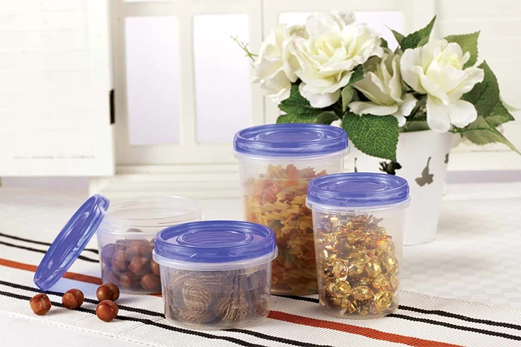 Haixing Transparent Food Container With Lid With Small Hole Noodle Storage