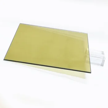 China best quality gold reflective glass interior outdoor building tinted colored golden bronze mirror glass cost prices m2