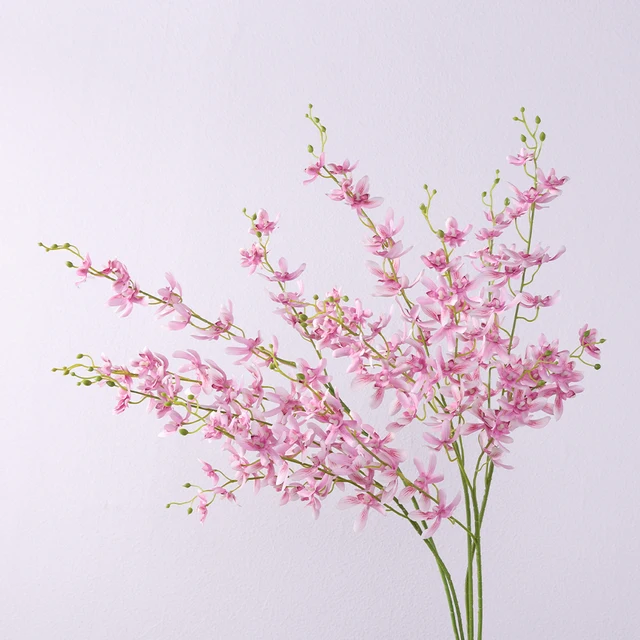 artificial orchid flowers  Wholesale High Quality Home Furnishing market decorate silk flowers arrangement