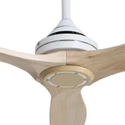 Wood Fan Fan With Remote Control Stylish European Simple Solid Wood 52 Inch 3 Blade Ceiling Fan With Remote Control