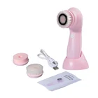 3 In 1 Usb Mini OEM Factory Wholesale 3 In 1 USB Rechargeable Mini Electric Sonic Facial Cleansing Brush