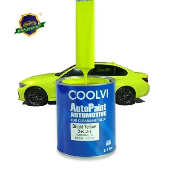 high quality 2k yellow paint for car best selling basecoat 2k solid colors car paint colors