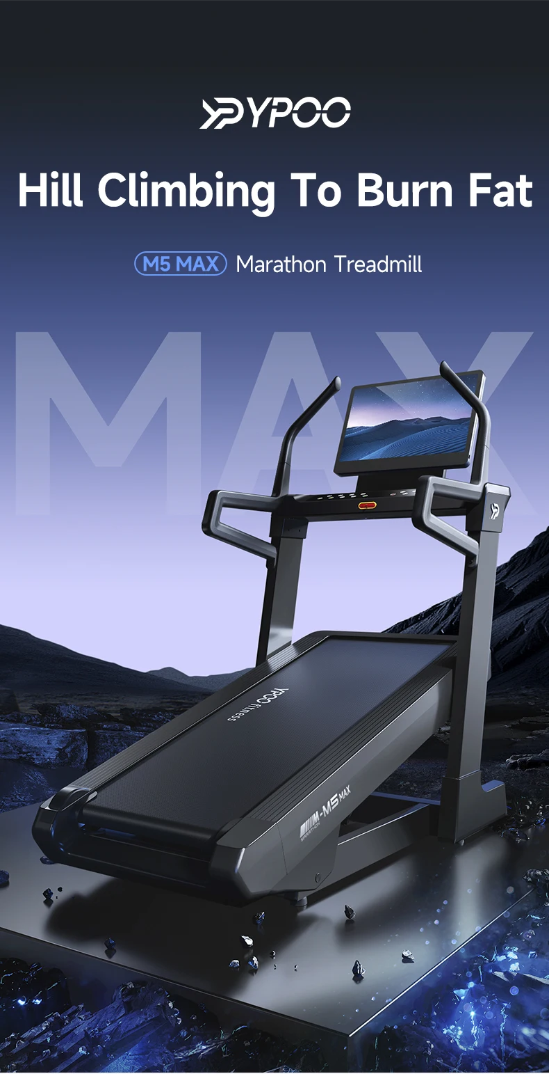 YPOO New OEM&ODM Manufacture Treadmill Home Semi Commercial CE ROHS Approved R Home Motorized Treadmills with App