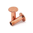 Copper Rivets Suministro Remaches Semi-Tubular Copper Rivets