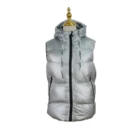 Vest 2021 Finely Puffer Padded Vest Self-heating Hooded Vest Power Bank Print Logo Tape