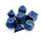 Games Set Set Dice Game Custom Dnd Polyhedral Metal DND Games Dice Set