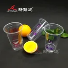 Coffee Plastic Plastic Custom Logo 500mlDisposable Coffee Cups Plastic Milk Tea Cup Bottle With Free Sample