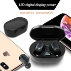 Tws Wireless Earphones A7S Touch Earbuds LCD Noise Canceling Earphone Charging Box Led Display Hands Free