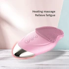 Custom Logo High Quality Portable Wireless Silicone Waterproof Electric Ultrasonic Facial Cleaner