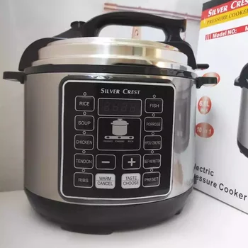 6L Home appliance 6L Electrical multi cooker Multifunctional Electric Pressure Cookers silver crest rice cooker
