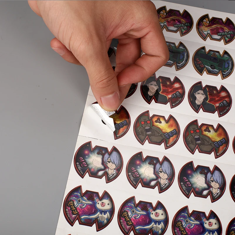 2021 latest design 3d hologram Laser digital adhesive label sticker printing wholesale