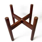 Wood Pot Wooden Plant Stand Eco Friendly Modern Mid Century Indoor Outdoor Wood Flower Pot Plant Stand