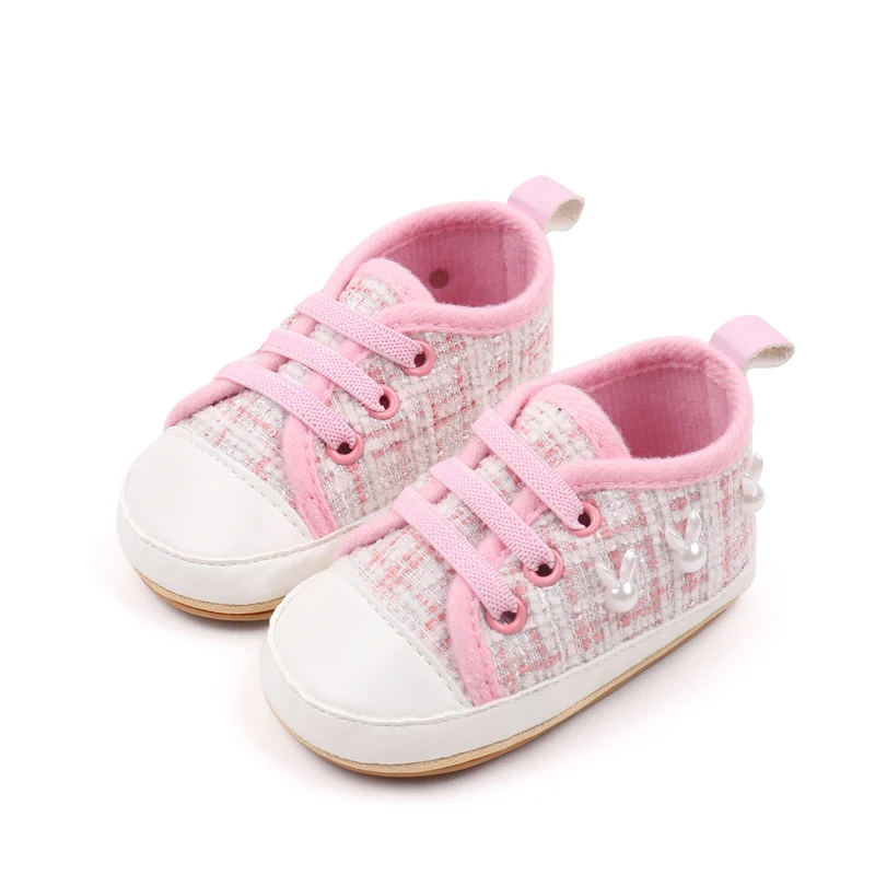 Baby Girl's Summer Spring/Autumn Casual Elastic Canvas Shoes Lightweight Breathable Anti-Slip Mary Jane Flats details
