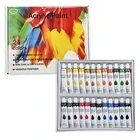 Artist Paint Set Professional 24 Colors Artist Waterproofing Multi-surface Acrylic Craft Paint Set