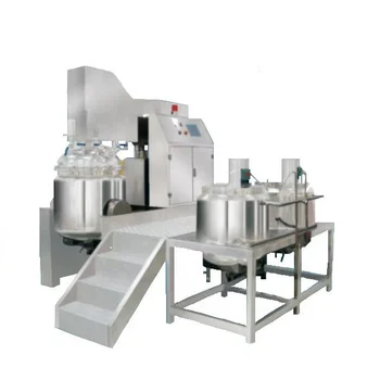 ZJR-250L PLC Control Stainless Steel Sauce Making Machine Emulsifier Mixer Vacuum Homogenizer Mixer