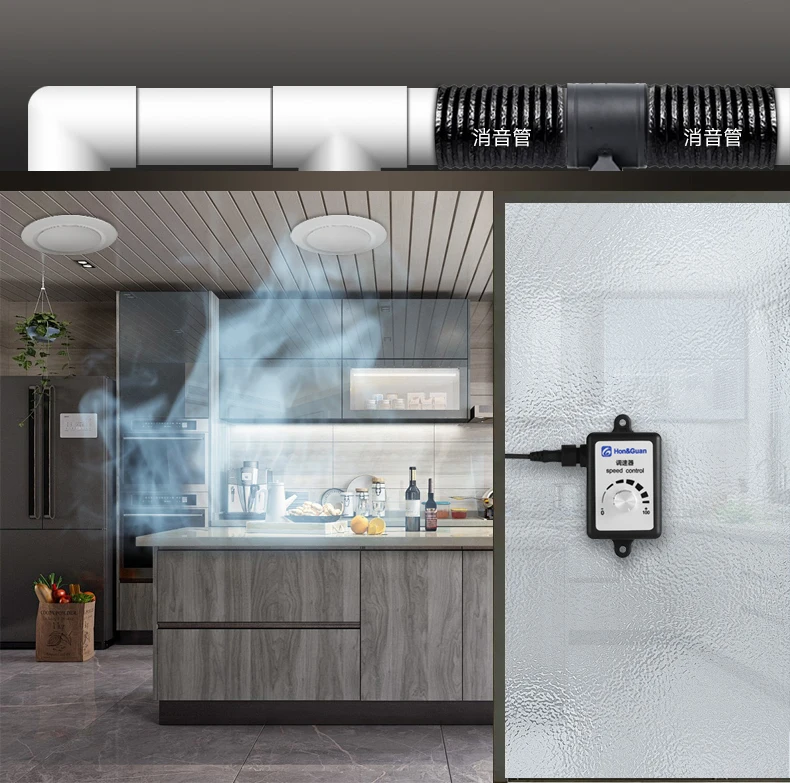 Kitchen Wall Exhaust Fan, HVAC, 220~240V, Electric - detail 48