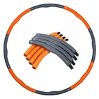 Hoops Portable Adult Hula Hoops Thickened Foam Stainless Steel Fitness Hula Hoops