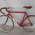Single Bike Bicycles Red Color Lugged Frame Chromoly 700C Single Gear Fixie Bike Fixed Gear Bike