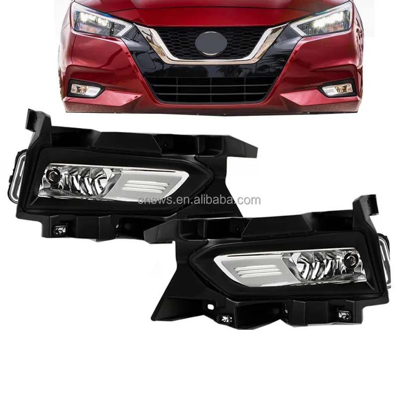 sản phẩm phụ tùng ô tô body kit đèn sương mù đèn lái cho nissan versa sunny 2019 2020 có bóng đèn viền dây nịt 958-35