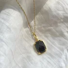 Sterling Wholesale Real Silver 925 Sterling Onyx Necklace For Women