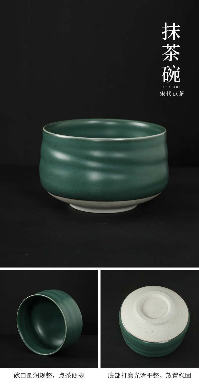 ODM Handmade Bamboo Whisk Chasen Set Japanese Matcha Bowl Scoop and Whisk Holder Matcha Set Customized for Ceremony manufacture