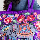 Hand Bags 2021 Spring Bohemian Style Blue Big Boho Hand Bags