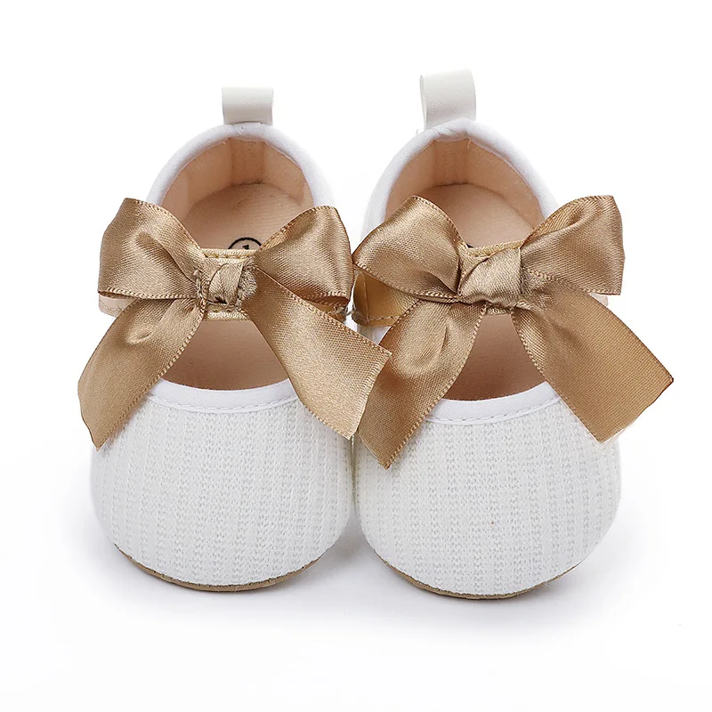 Hot Selling Soft Sole Bow Cotton Baby Newborn Infant Girl Shoes Babies Shoes for Girls supplier