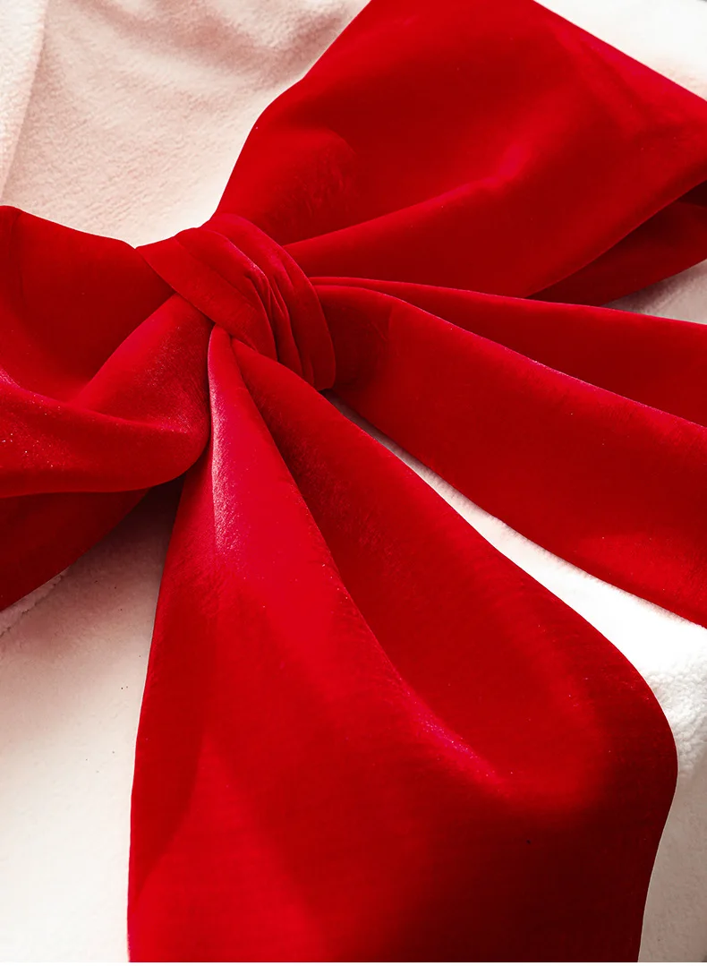 product large velvet burgundy christmas bows velvet bows tree decor christmas ornaments for home birthday party front door wedding decor-10