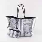Bags Bag 2021 Bags Ladies Print Portable Handbag Neoprene Tote Beach Bag Wholesale Customize Shoulder