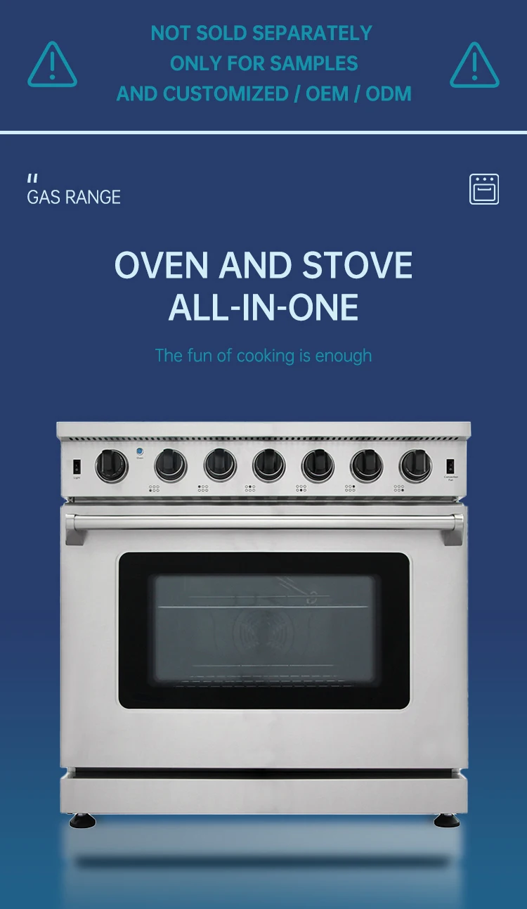 Gyxion — four électrique, 36 pouces, haut de gamme, commercial et facile à nettoyer