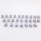 Beads Alphabet Stainless Steel A-Z Letter Beads 7x7mm Square Beads Initial Beads Alphabet Bracelet Charms