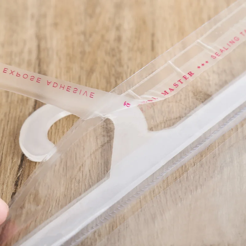 Wholesale Pvc Plastic Packaging Bag Snap Pvc/PE Packaging Bag with Plastic Hanger Hook Bag 2