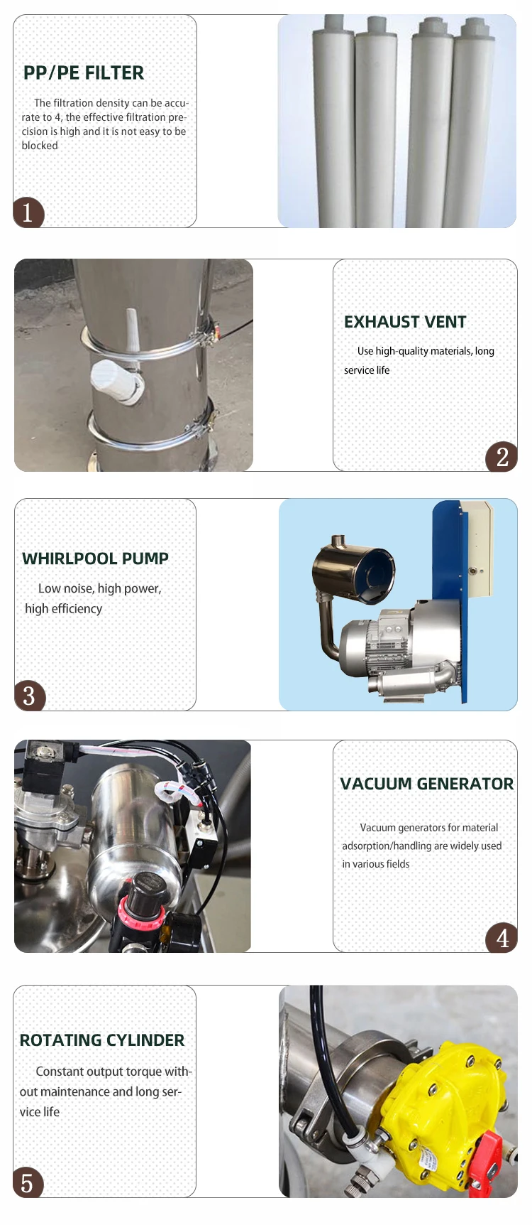 Zks Pneumatic Vacuum Grain Conveyor Series Automatic Pneumatic Powder