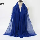 Hijab Wholesale Multi Color Pure Cotton Muslim Scarf Hijab Women Luxury Winter Scarfs Instant Hijab Muslim