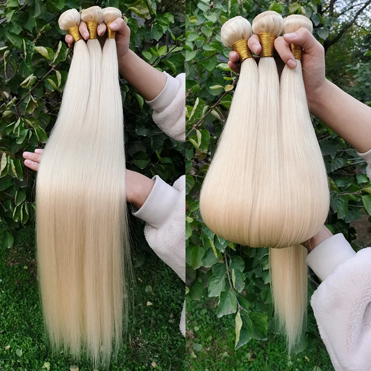 Wholesale Cuticle Aligned Virgin Hair Russian Blonde Virgin Human