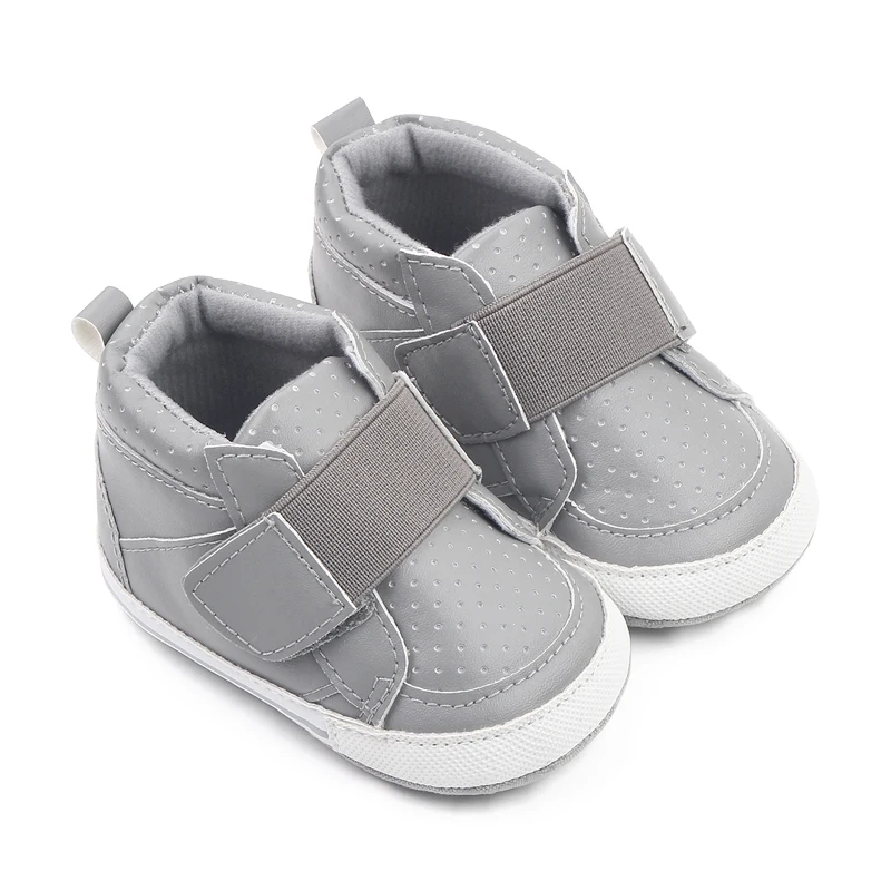 Spring and Autumn 0-1 Year Old Baby Shoes High Top Line with Baby Walking Sports Shoes supplier