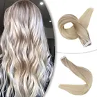Skin Weft Tape Extensions Tape Hair Extensions Virgin Natural Double Drawn European Cuticle 100% Virgin Ombre Remy Skin Weft PU Tape Human Hair Extensions