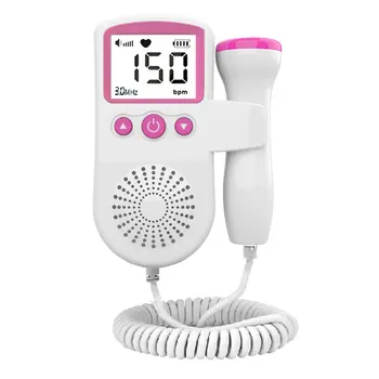 New Big Lcd Screen High Accurate 9 Weeks Fetal Heart Rate Monitor Home Pregnancy Baby Fetal Device